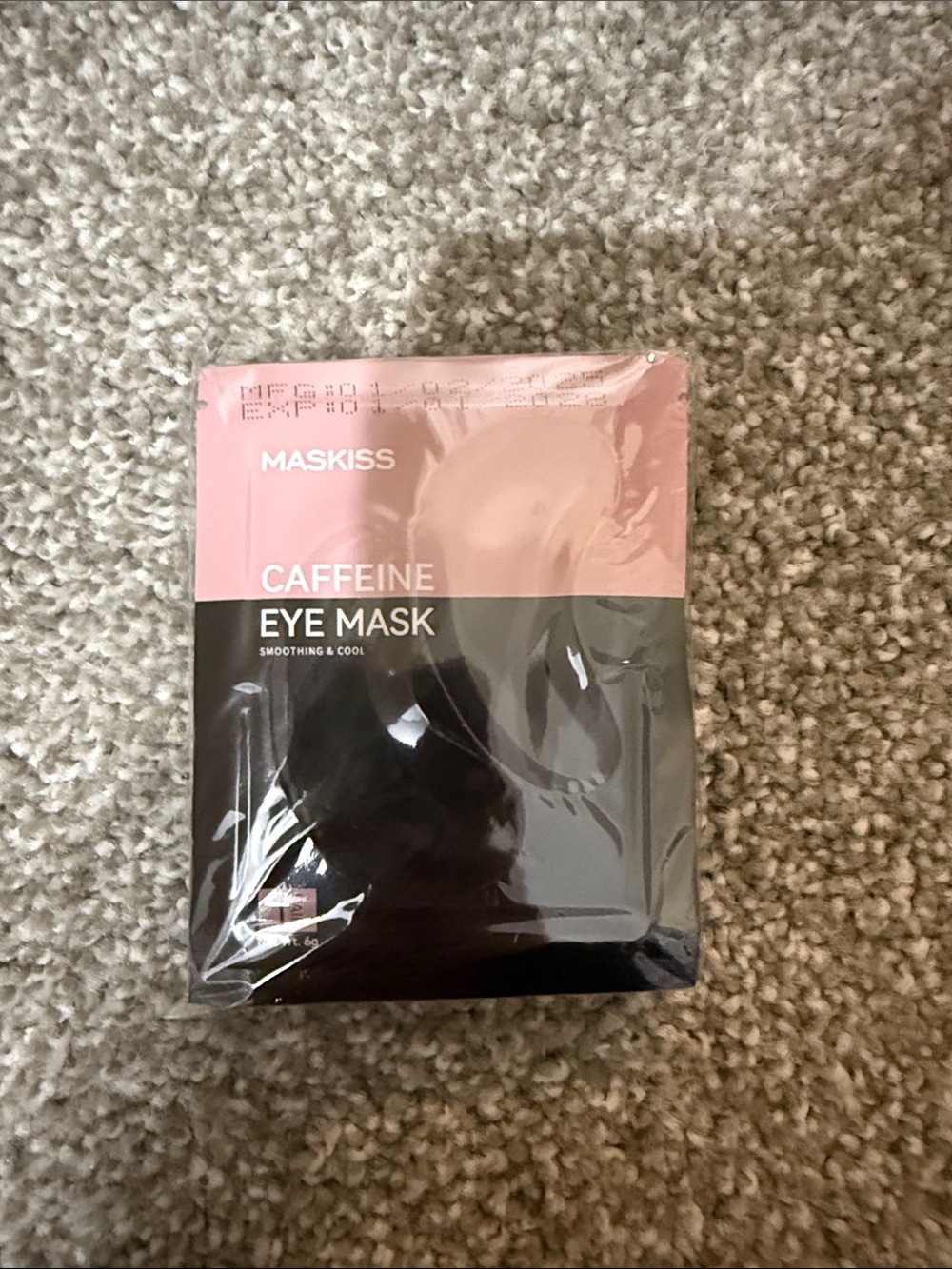 Caffeine Eye Mask - Pink & Black pack of 9